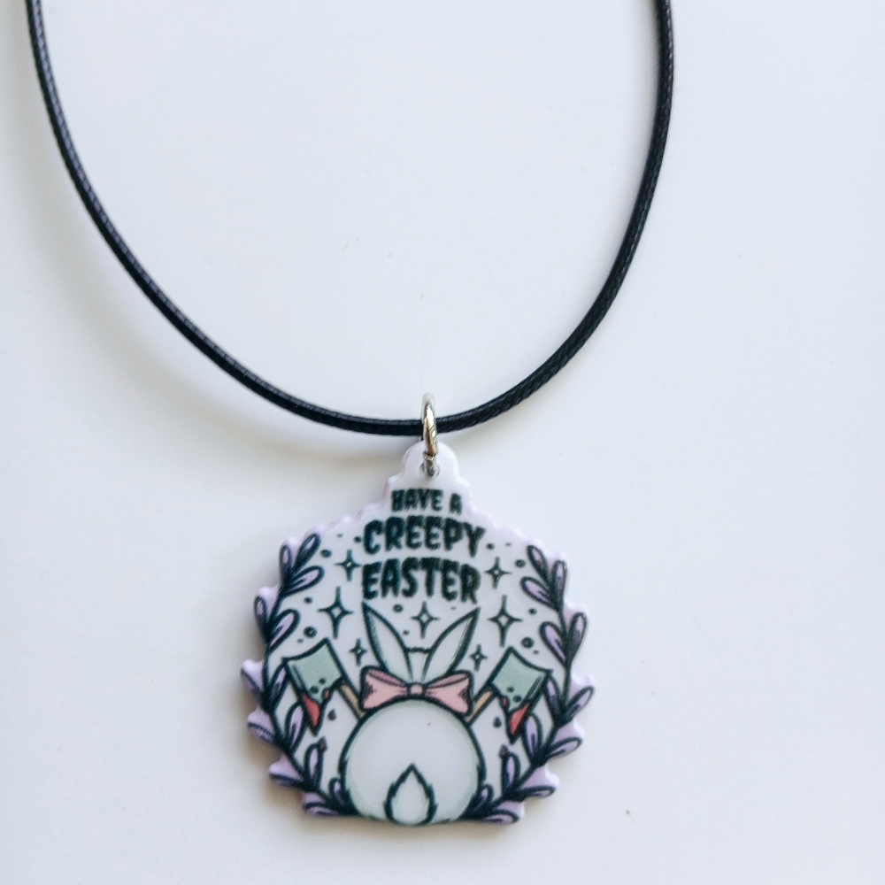 Creepy Easter Bunny Necklace